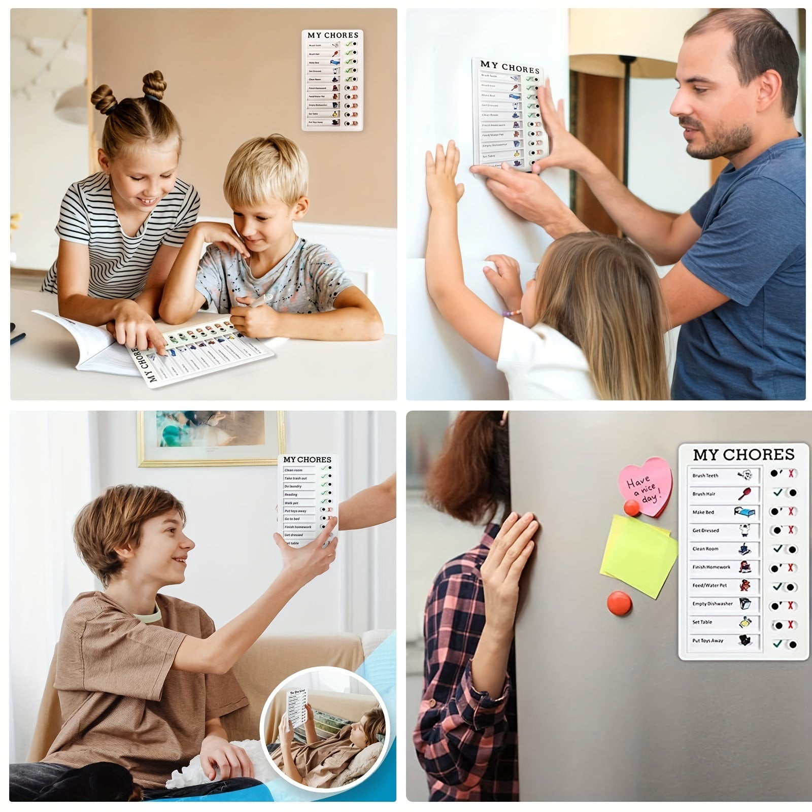 Chore Table Memo List Board Daily To Do List Plan Checklist Adult Chore Table