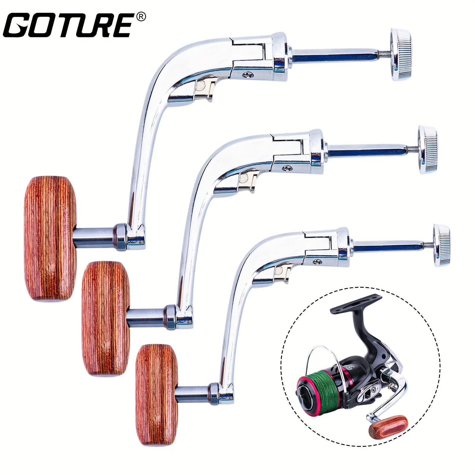 1pc Metal Rocker Arm Grip Fishing Reel Parts 3 Sizes Replacement