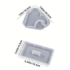 Large Heart Display Resin Silicone Casting Mold DIY Home Decoration