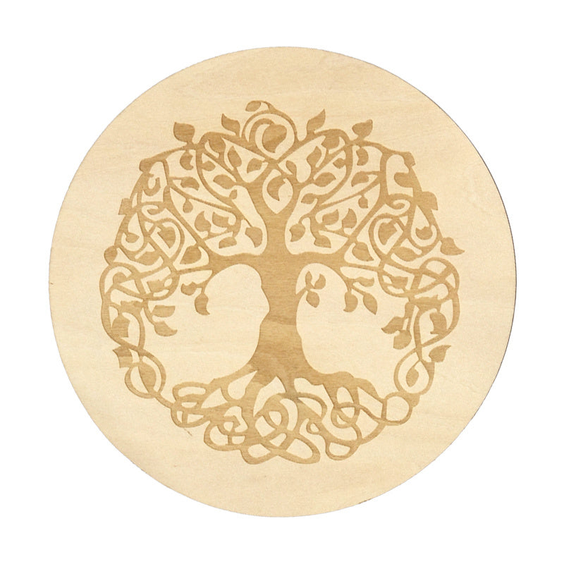 Wooden Pendulum Board Metaphysical Round Altar Decor