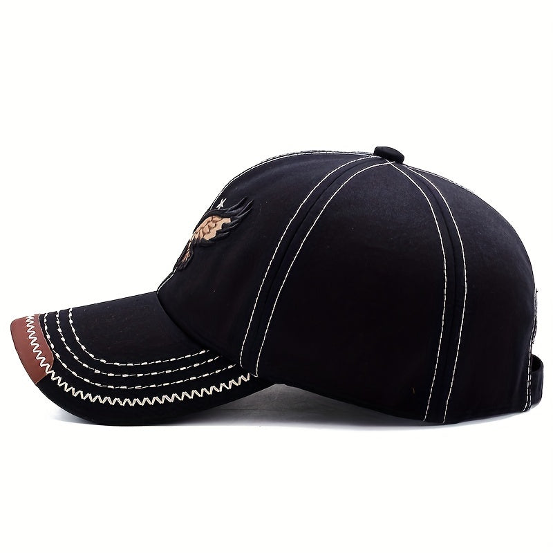 Men's Eagle Embroidery Baseball Cap Peaked Cap