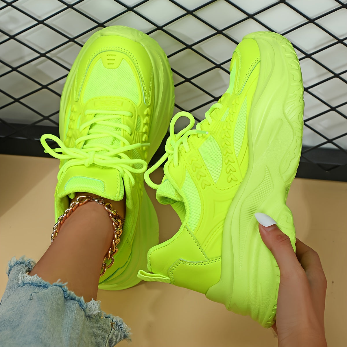 Breathable Chunky Sneakers Lightweight Running Shoes