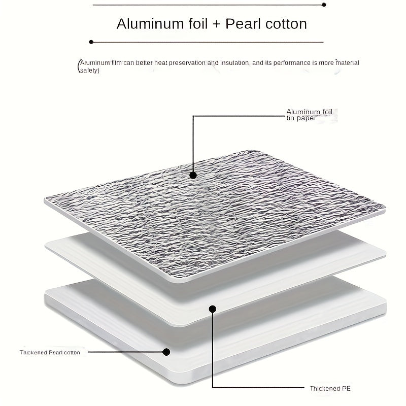 Aluminum Film Insulation Seafood Fruit Square Food Packing Bag