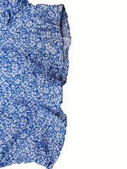 Boho Ditsy Floral Smocked Shorts Ruffle Waist Summer Women's Clothing