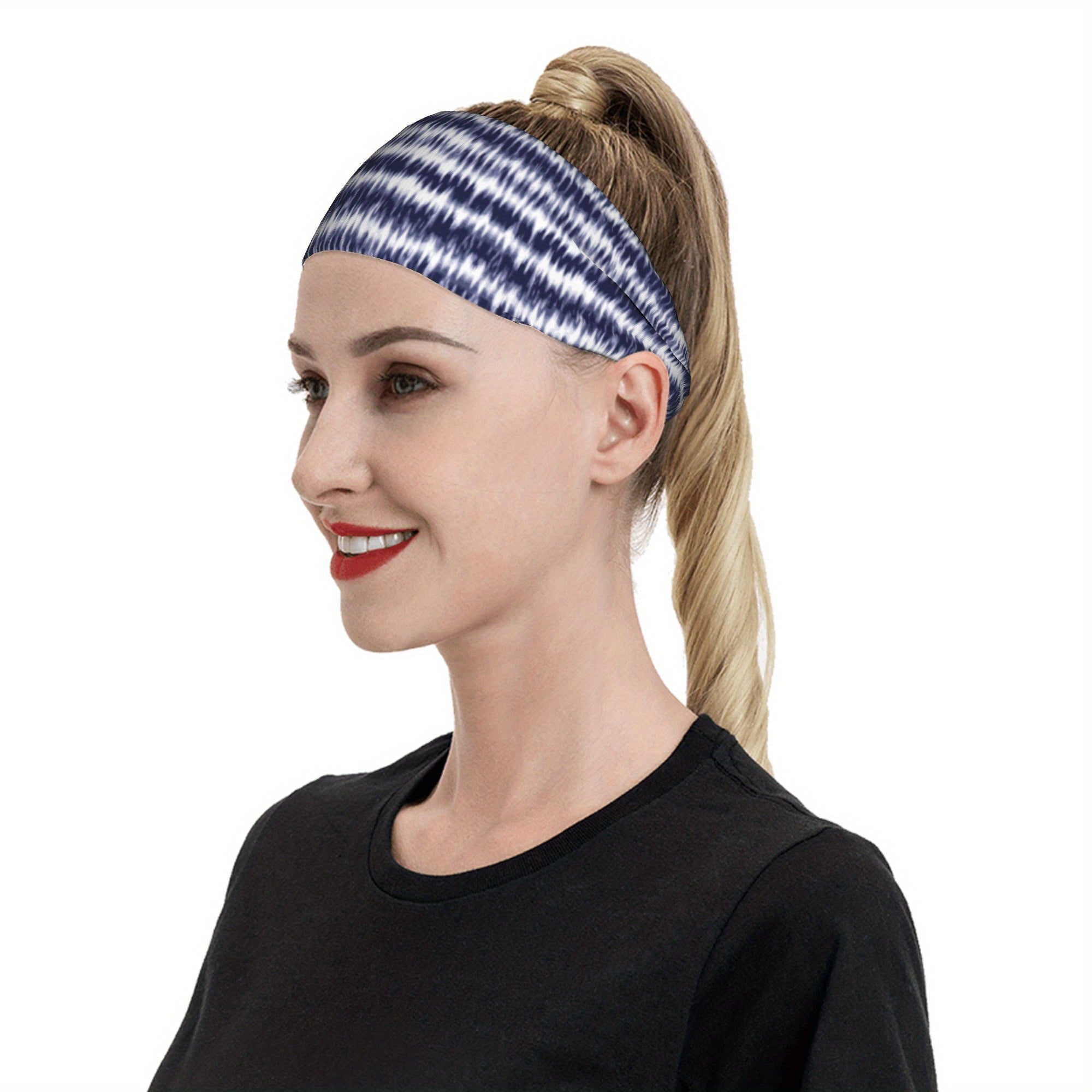 Men's Tie Dye Headband Swirl Design Casual Sports Outfit