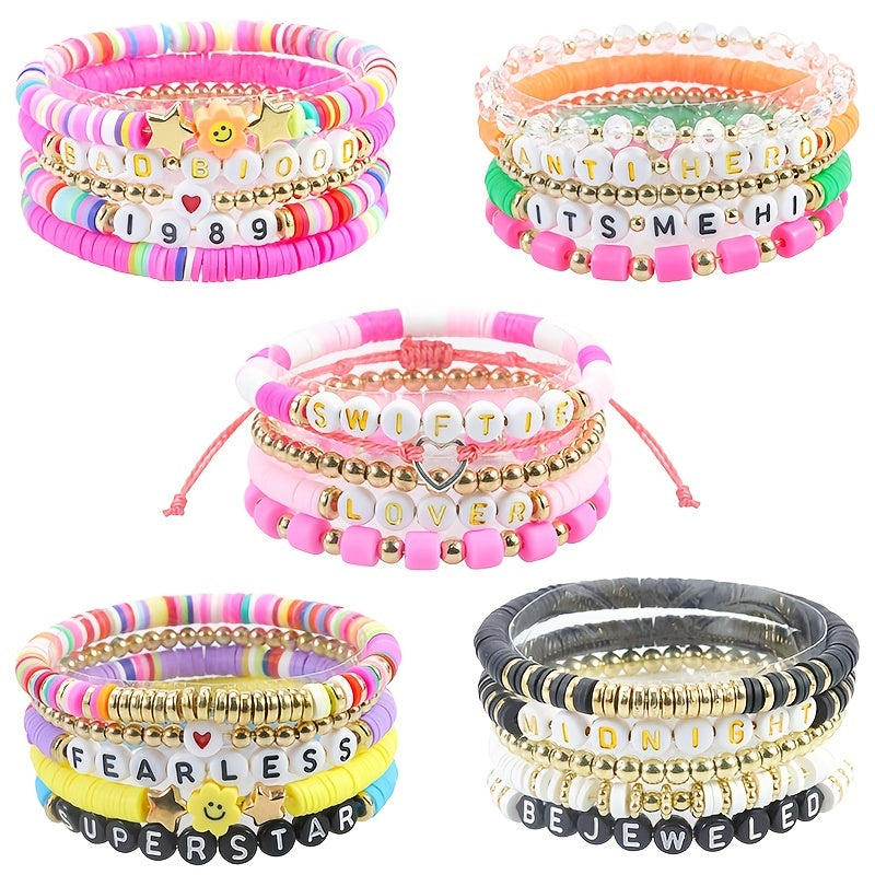 Boho Layering Bracelet Stretch Beaded Wristband