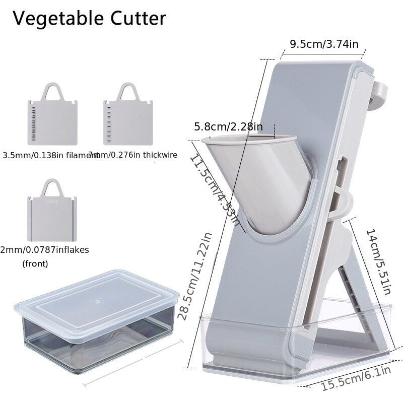 Multifunctional Mandoline Slicer Cutter Chopper Shredder Kitchen Gadget