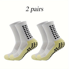 Men's Mid Crew Sport Socks 2 Pairs Nylon Blend