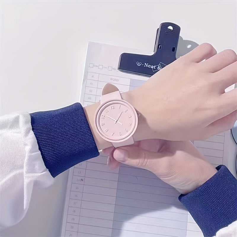 Kids Colorful Watch Plastic Wristwatch Gift