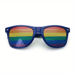 Independence Flag Gift Sunglasses Dark Frame Flag Sticker Sunglasses