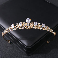Crystal Zircon Princess Tiara for Bride Pageant Crown