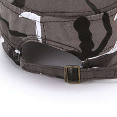 Men's Camo Flat Top Outdoor Hat