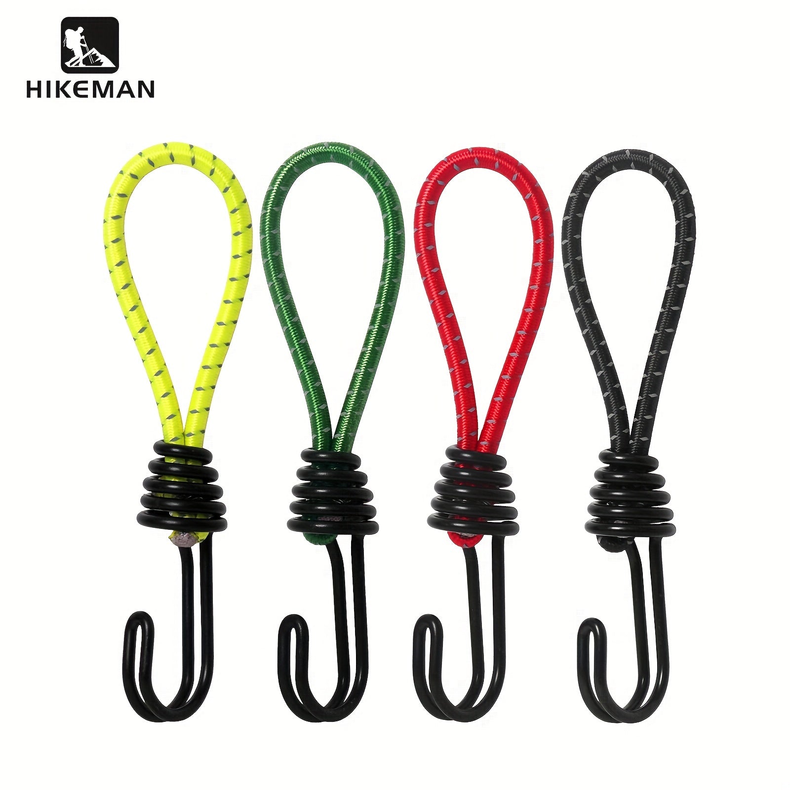 10pcs Heavy Duty Bungee Cord with Hooks for Tarps Tents Trucks Boats