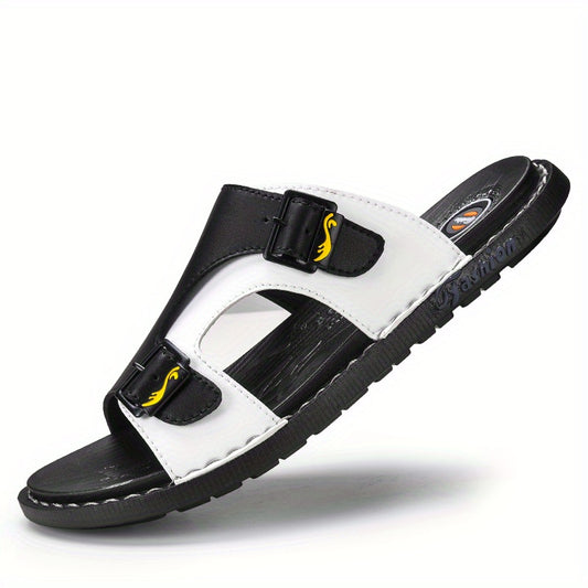 Men's Non Slip Sandals Wear resistant Comfy Slides Beach Shoes Summer