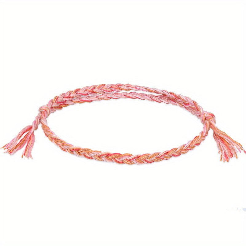 Braided Bracelet with Tassel - Gift for Her