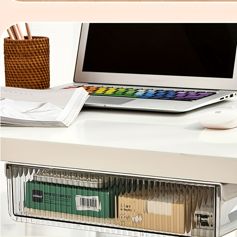 Desktop Storage Box Invisible Drawer Type Office Stationery Storage Rack