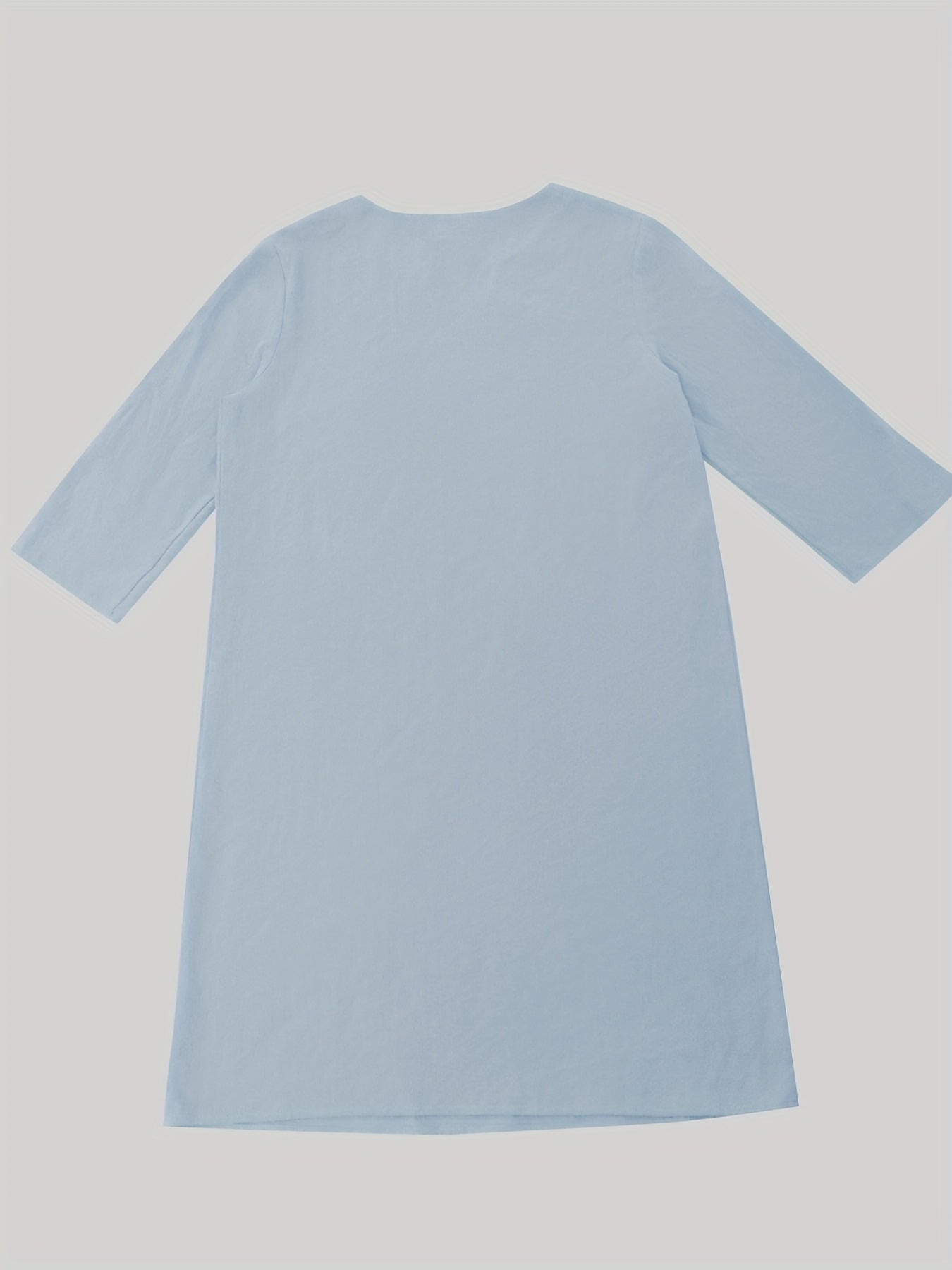 Notched Neck Vacation Dress Casual Dress For Summer & Spring