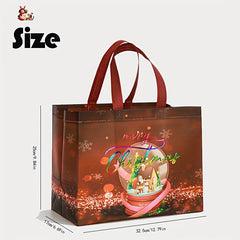 1pc Christmas Non-woven Candy Gift Bags for Parties