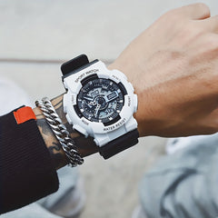 Waterproof Sports Watch Double Display Versatile Wrist Watch