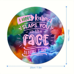 Round Mouse Pad Non Slip Rubber Base Small Size 7 87 X 7 87 X 0 1inch