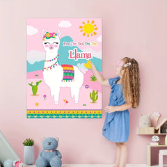 Alpaca Poster Sticker Game Party Supplies Home Decoration