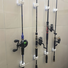 12pcs Bag Fishing Rod Holders Wall Mounted Display Stand