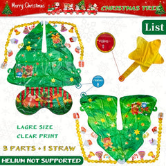 Self Standing 4D Christmas Tree Balloon 104cm - Party Decoration
