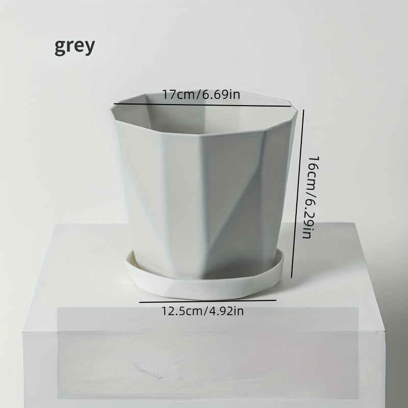 Nordic Style Resin Flower Pot for Green Plants