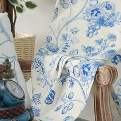 Bohemian Cream Twig Bird Floral Curtains Rod Pocket Curtain