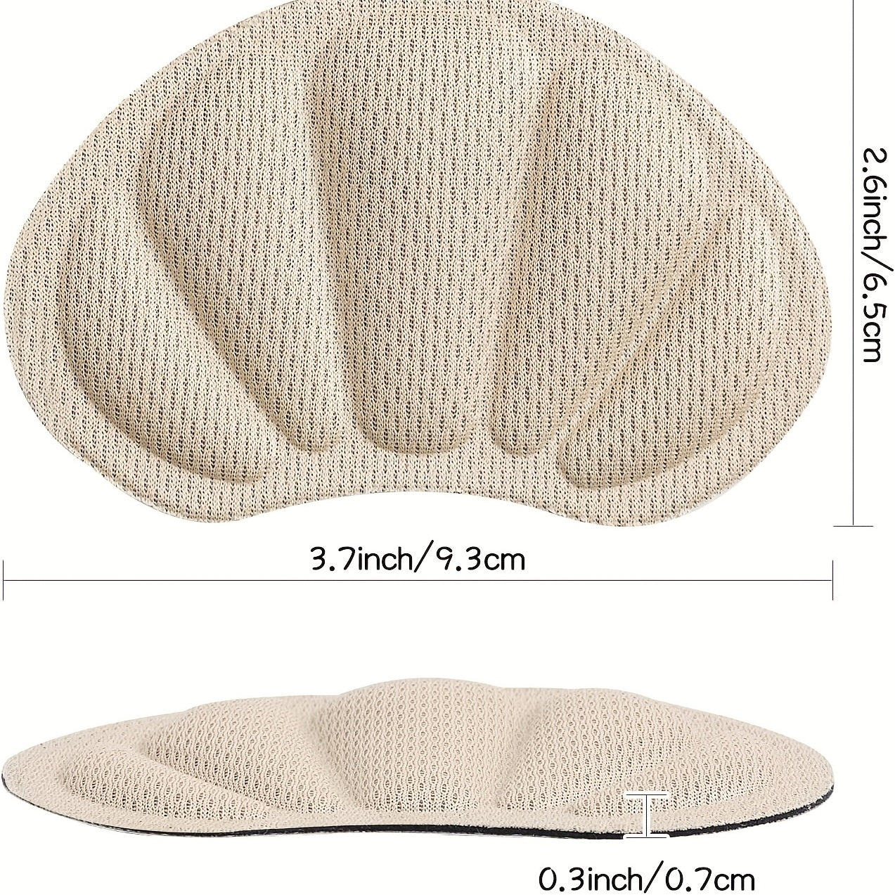 Heel Cushion Inserts Mesh Grips Pads Adhesive Guards Liners Reusable