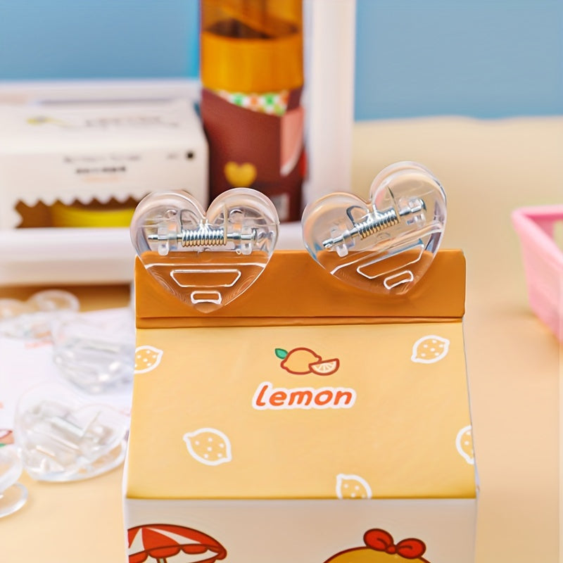 1pc Transparent Love Heart Clip Mini Decoration Photo Clip