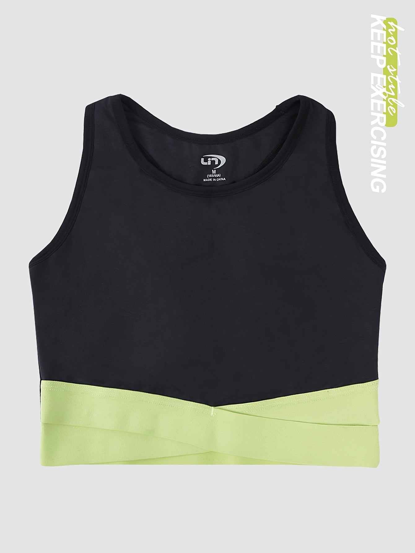 Women's Contrast Racerback Sports Tank Top Yoga Sleeveless Activewear