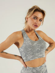 Camouflage Seamless Crop Top Women's Activewear