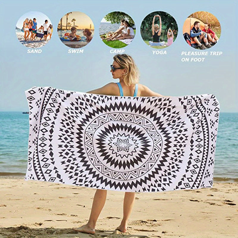 Sand Proof Beach Towel 160x80 cm Quick Drying Adult Towel