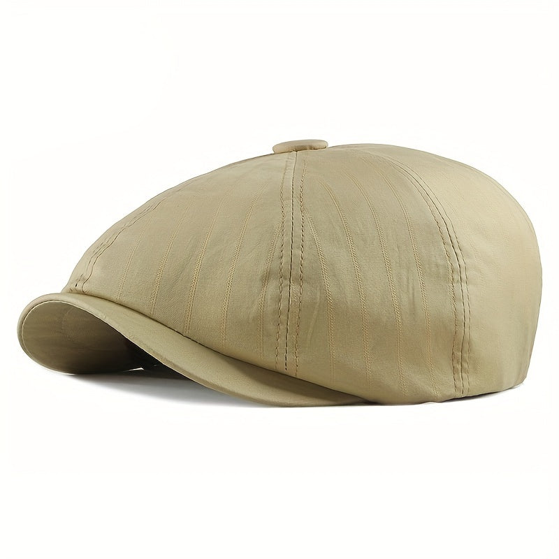 Newsboy Hat Men Outdoor Casual Sunshade Beret British Retro Octagonal Hat