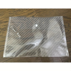 5pcs Transparent Waterproof File Bag Large Capacity Office Supplies