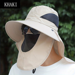 UV Protection Fishing Cap for Men with Removable Visor Bucket Hat
