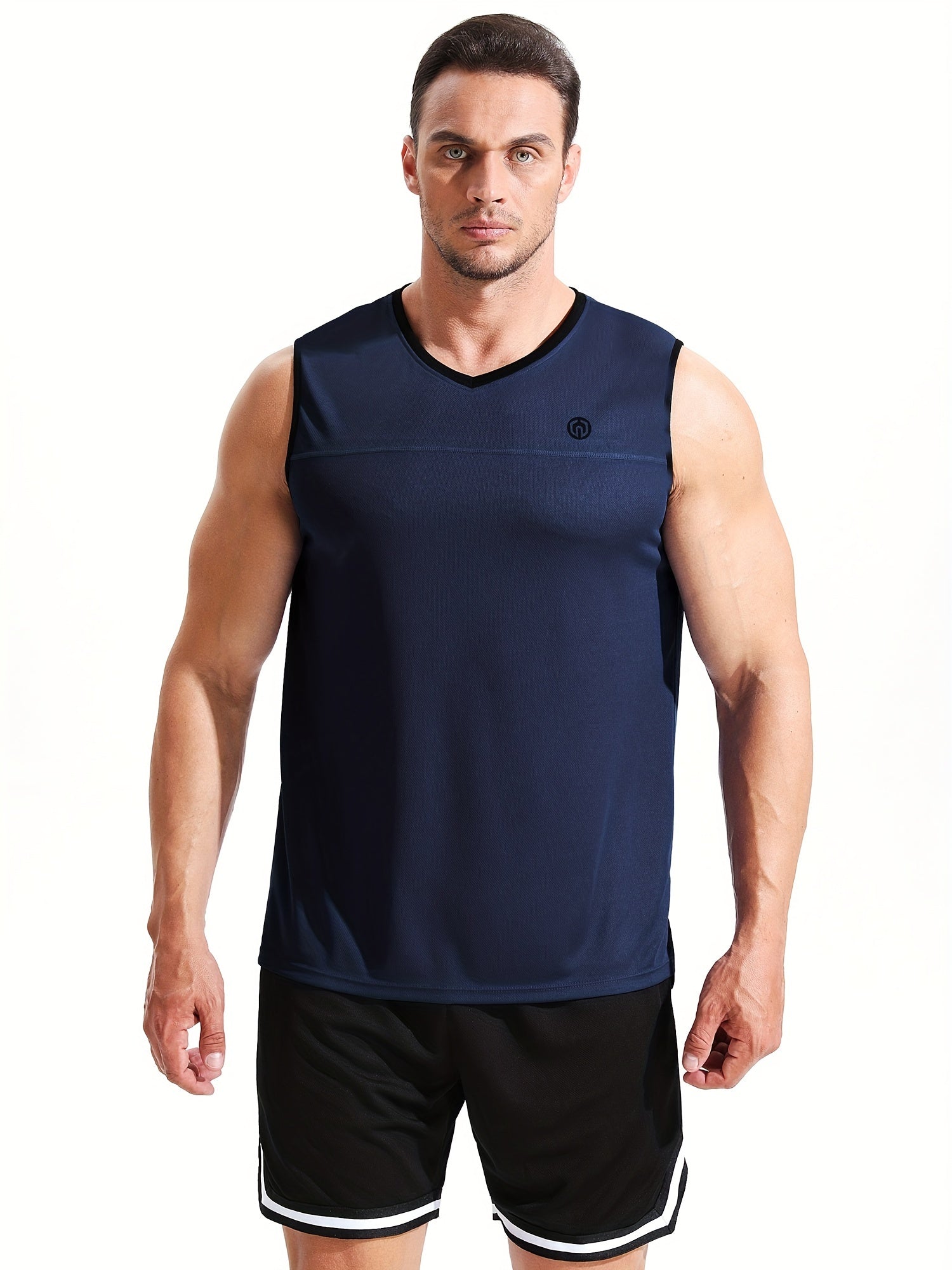 Men's Breathable V Neck Tank Top for Training