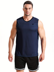 Men's Breathable V Neck Tank Top for Training