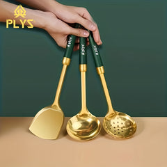 Stainless Steel Kitchen Utensils Soup Spoon Cooking Spatula Noodle Scoop