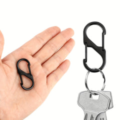 6pcs Carabiner Buckle Clip Snap Hook Keychain For Outdoor Sports