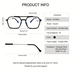 Men's Anti Light Reading Glasses With Pounch