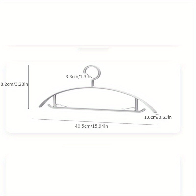 5pcs Wide Shoulder Clothes Hanger Anti-slip Thick Clothes Support