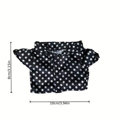 Cotton Doll Clothes Single Top And Polka Dot Shirt