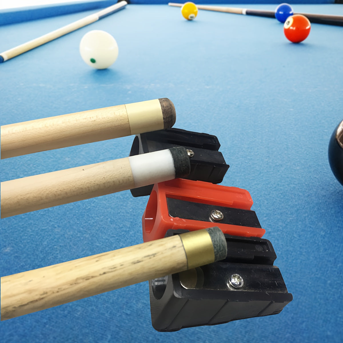 Pool Cue Tip Trimmer Billiard Cue Stick Tip Shaper Repairer