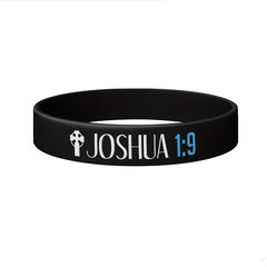 4pcs Letter Pattern Silicone Bracelet Christmas