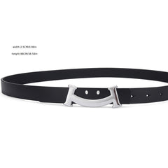 Men's Smiling Face Belt For Jeans Pants