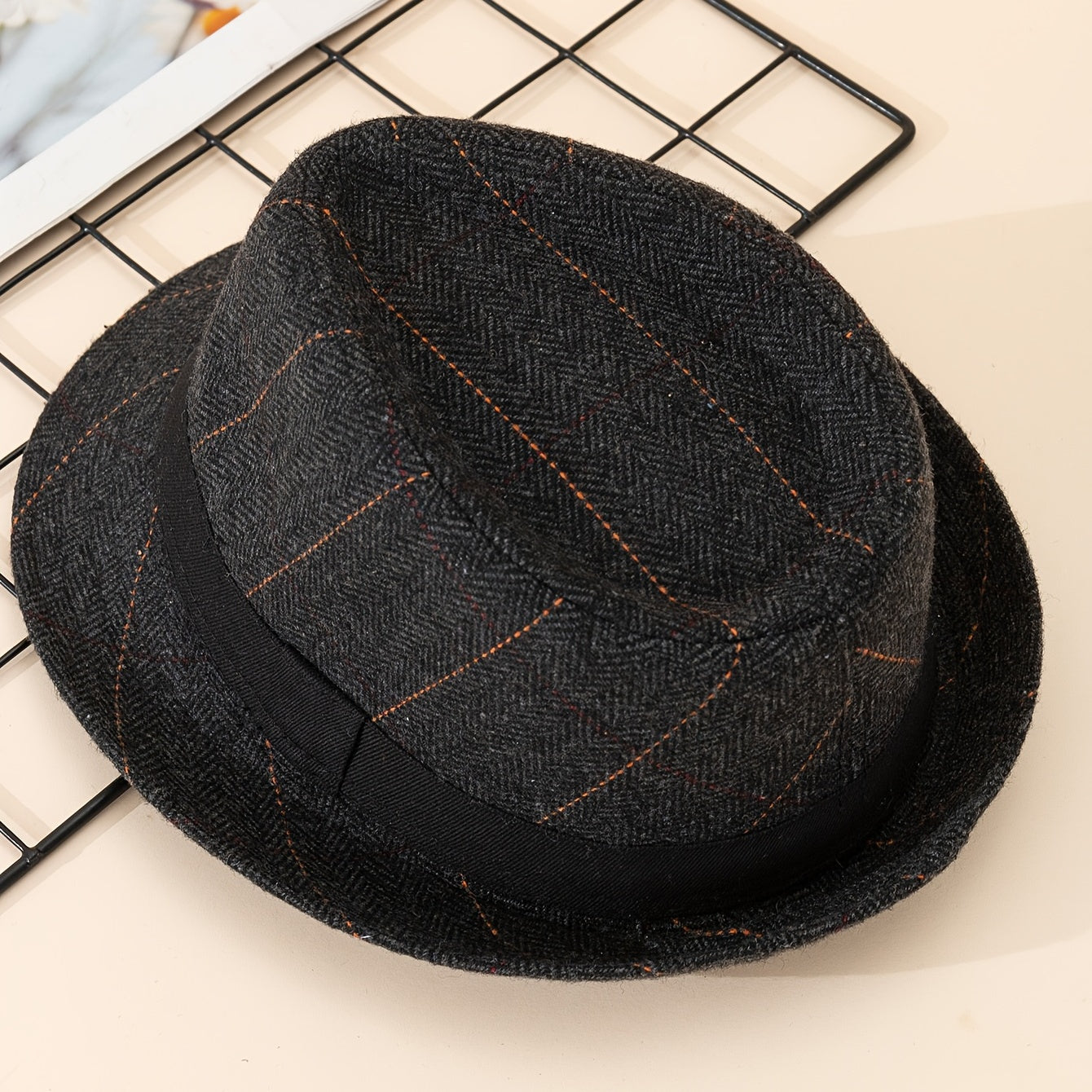 Unisex Sunshade Wide Brim Fedora Hat for Party