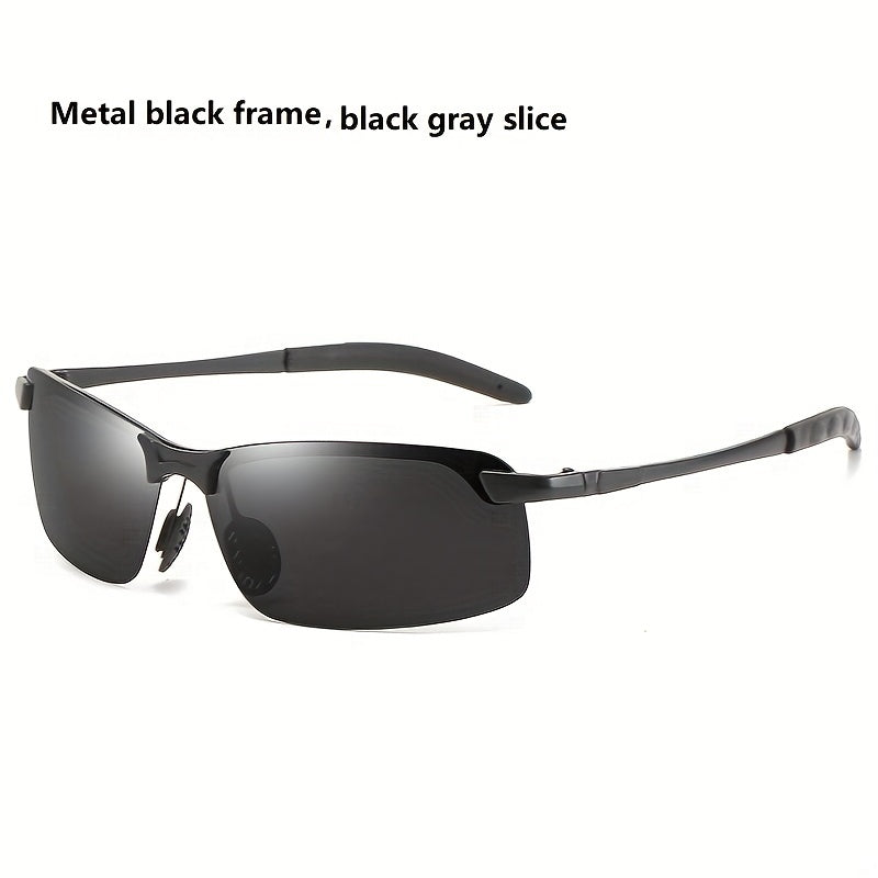 Metal Frame Polarized Sunglasses for Men