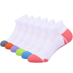 AceFine 6 Pairs Colorblock Ankle Socks Athletic Fitness Women's Stockings